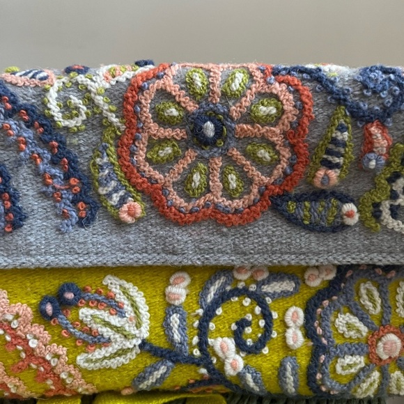 Beyond Threads - Buttercup Embroidered Wool Handbag - Picture 4 of 15